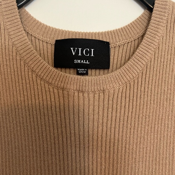 VICI Midi ribbed dress with side slit, small - Picture 2 of 4